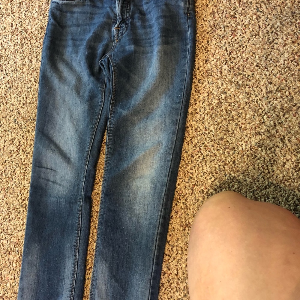 Boys size 10 skinny jeans, 7 for all mankind.